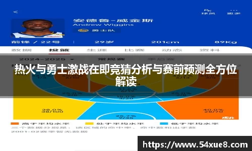 热火与勇士激战在即竞猜分析与赛前预测全方位解读